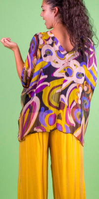 Gigi Moda - Lizane Swirl Print Blouse
