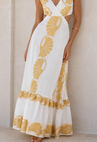 Mystery Resort - Riviera Shell Maxi Dress