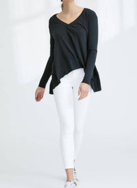 Frank & Eileen - Deep V Long Sleeve Tee
