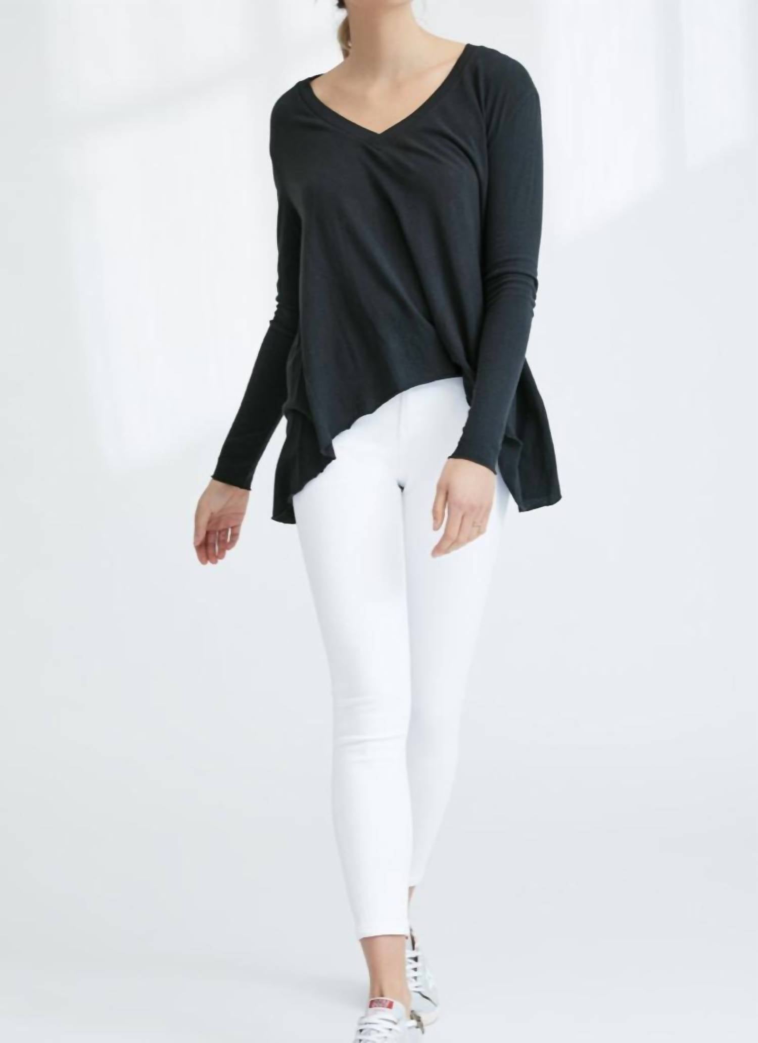 Frank & Eileen - Deep V Long Sleeve Tee