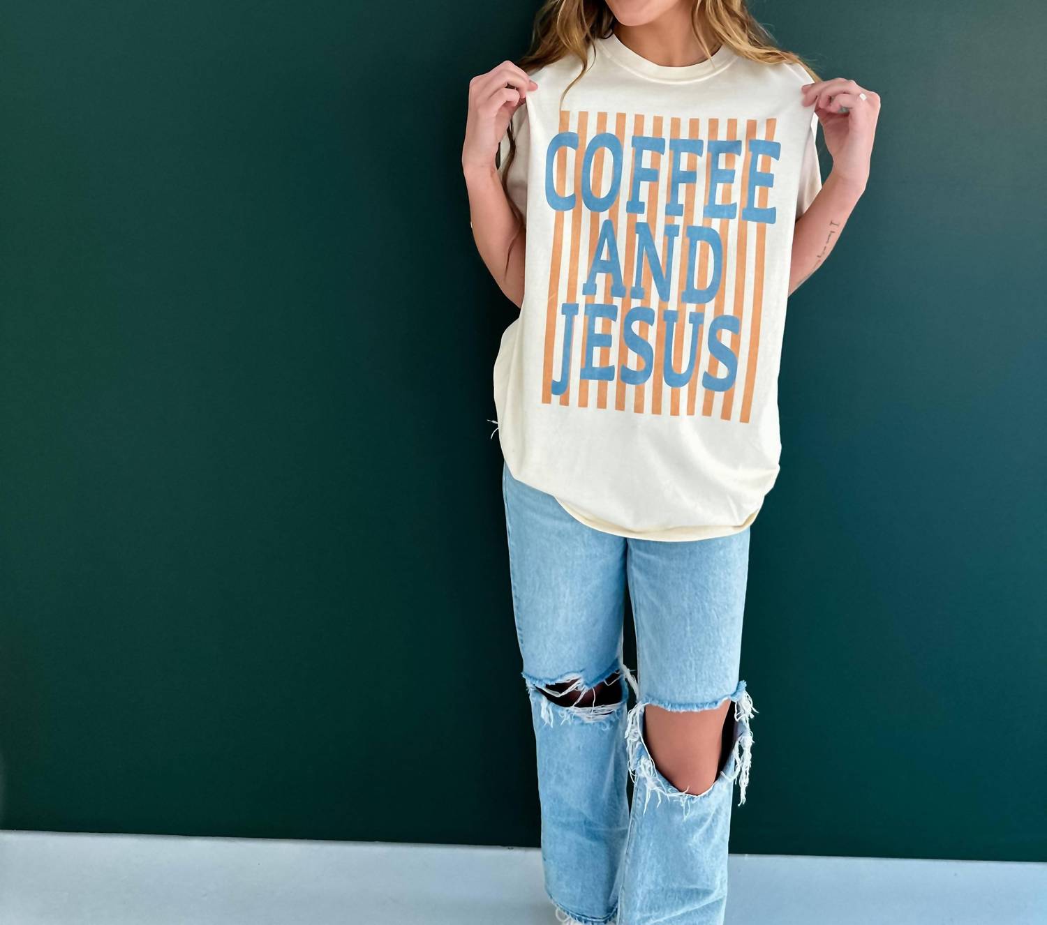 Worthy Wear - Women's Coffee And Jesus Top