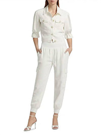 cinq a sept Crepe Giles Pants in ivory - women's pants