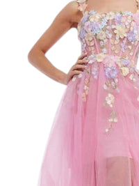 Vienna Prom - Floral Corset Stunning Overskirt Prom Gown