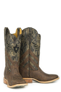 Tin Haul - Men's Sergeant At Arms Screaming Eagle Square Toe Cowboy Boot