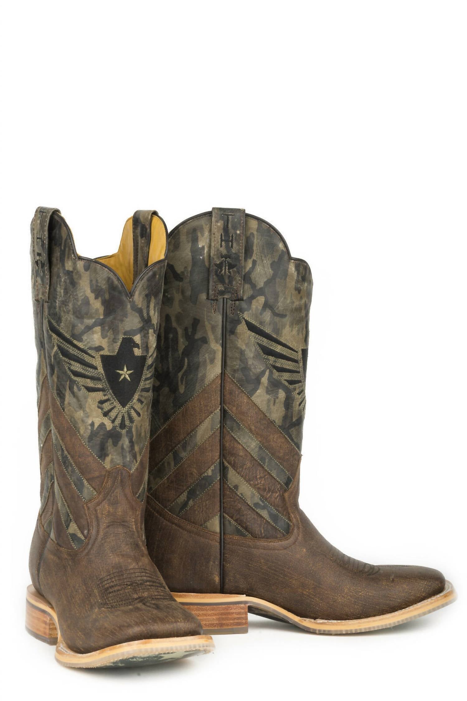 Tin Haul - Men's Sergeant At Arms Screaming Eagle Square Toe Cowboy Boot