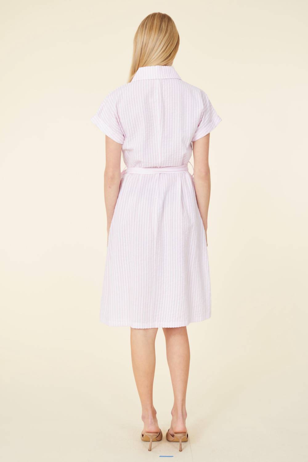 Dolce Cabo - Striped Seersucker Dress