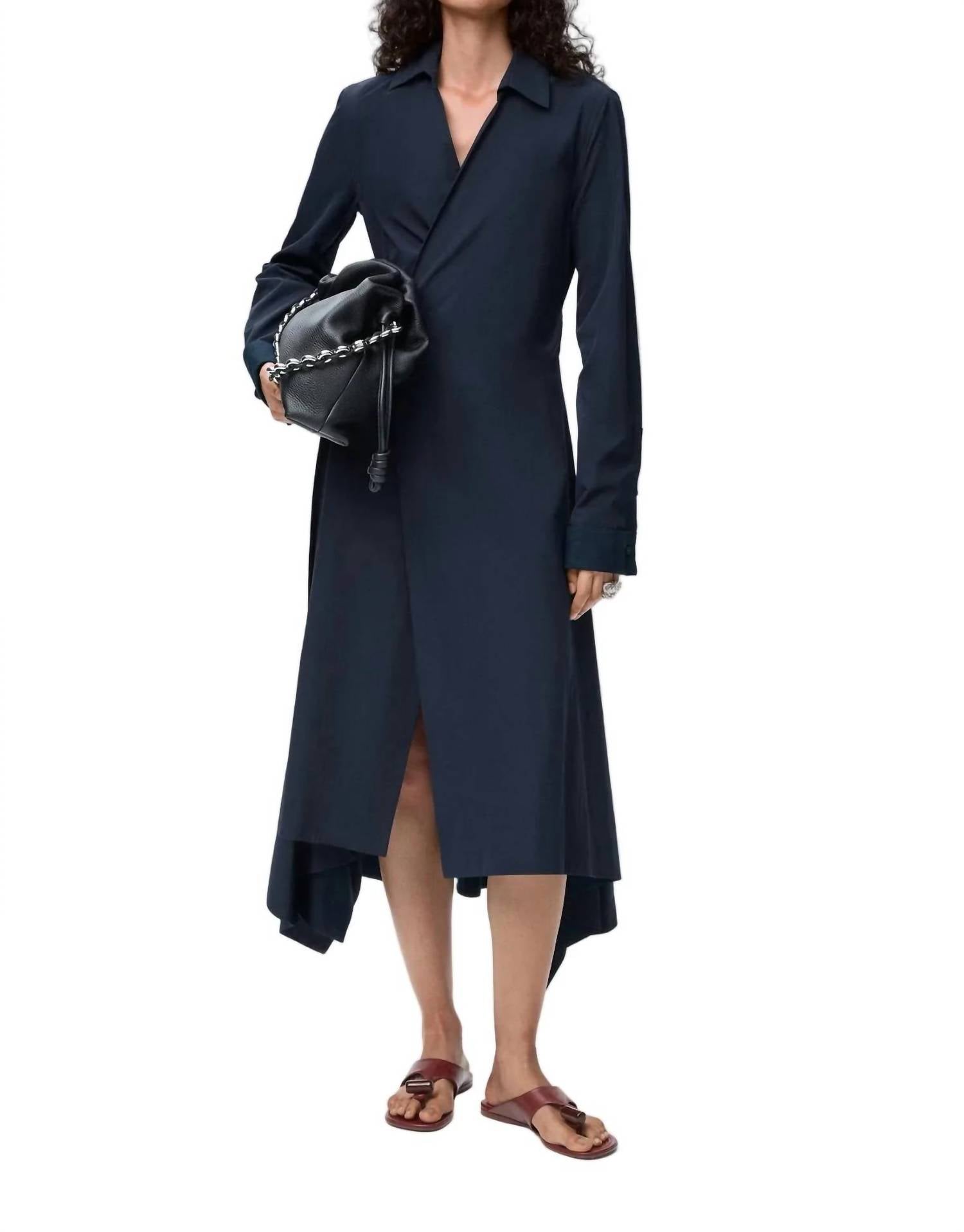 Loewe - Asymmetric Silhouette Wrap Front Dress