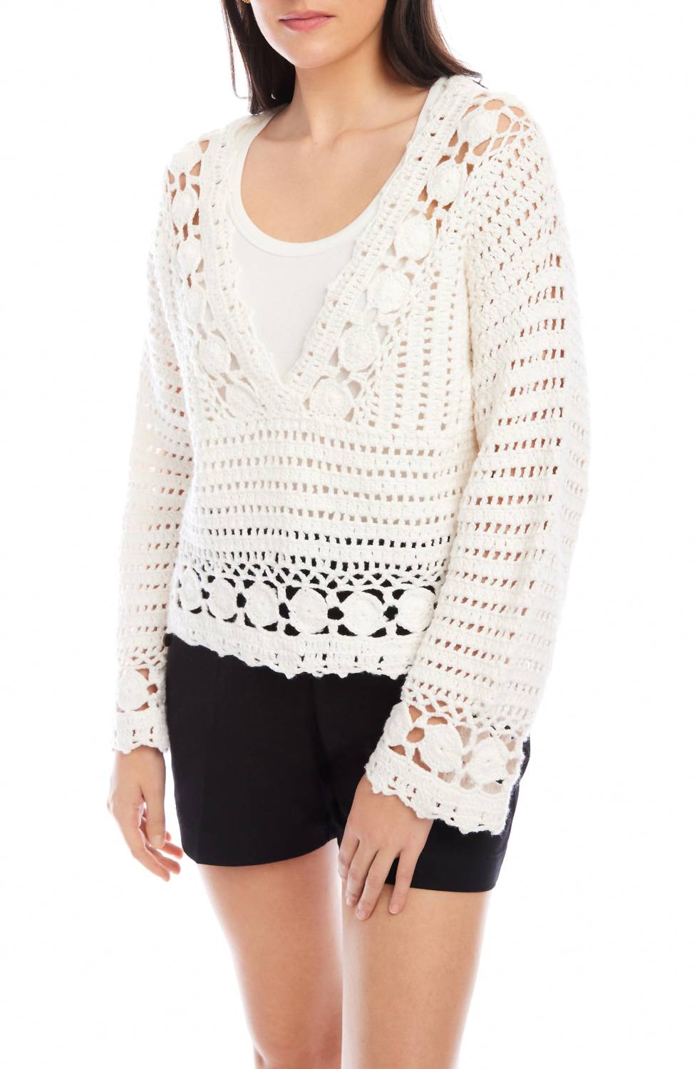 Fifteen Twenty - Nila Hand Crochet Sweater