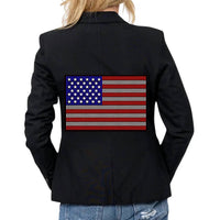 Hipchik - Crystal Usa Flag Sleeve Blazer