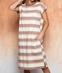 Polagram - San Jose Striped Midi Dress