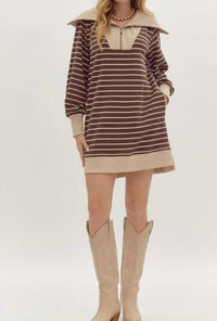 Entro - Ridgewood Stripe Mini Dress