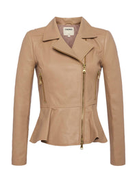 L'Agence - Lyric Peplum Biker Jacket