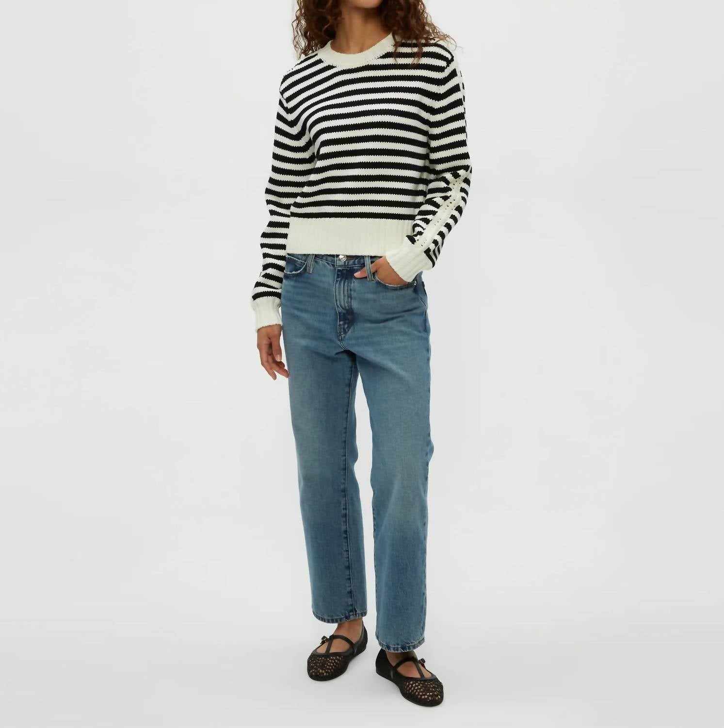 Michael Stars - Merle Striped Crewneck Sweater