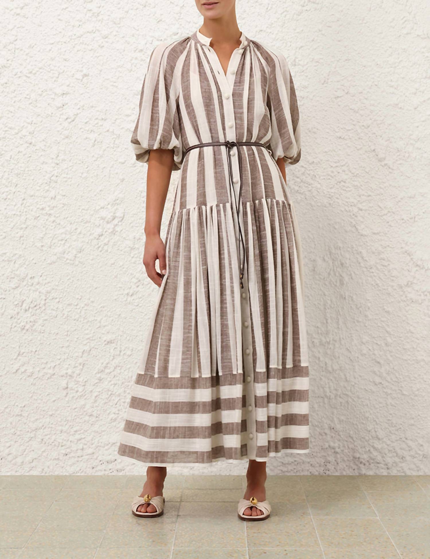 Zimmermann - Acacia Blouson Shirt Dress