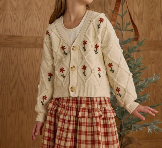 Rylee + Cru - Girls' Winter Daisy Cardigan