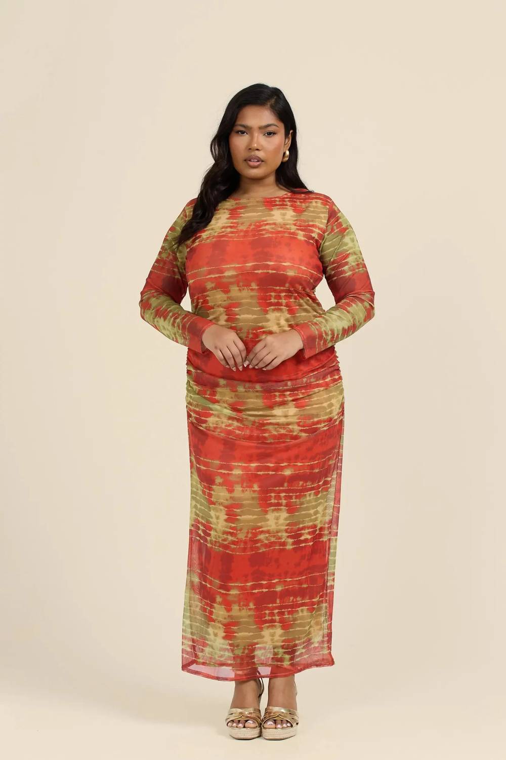 Fashion Szn Curve - Long Sleeve Maxi Dress