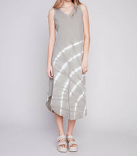 Charlie B - Tie Dye Sleeveless V Neck Dress