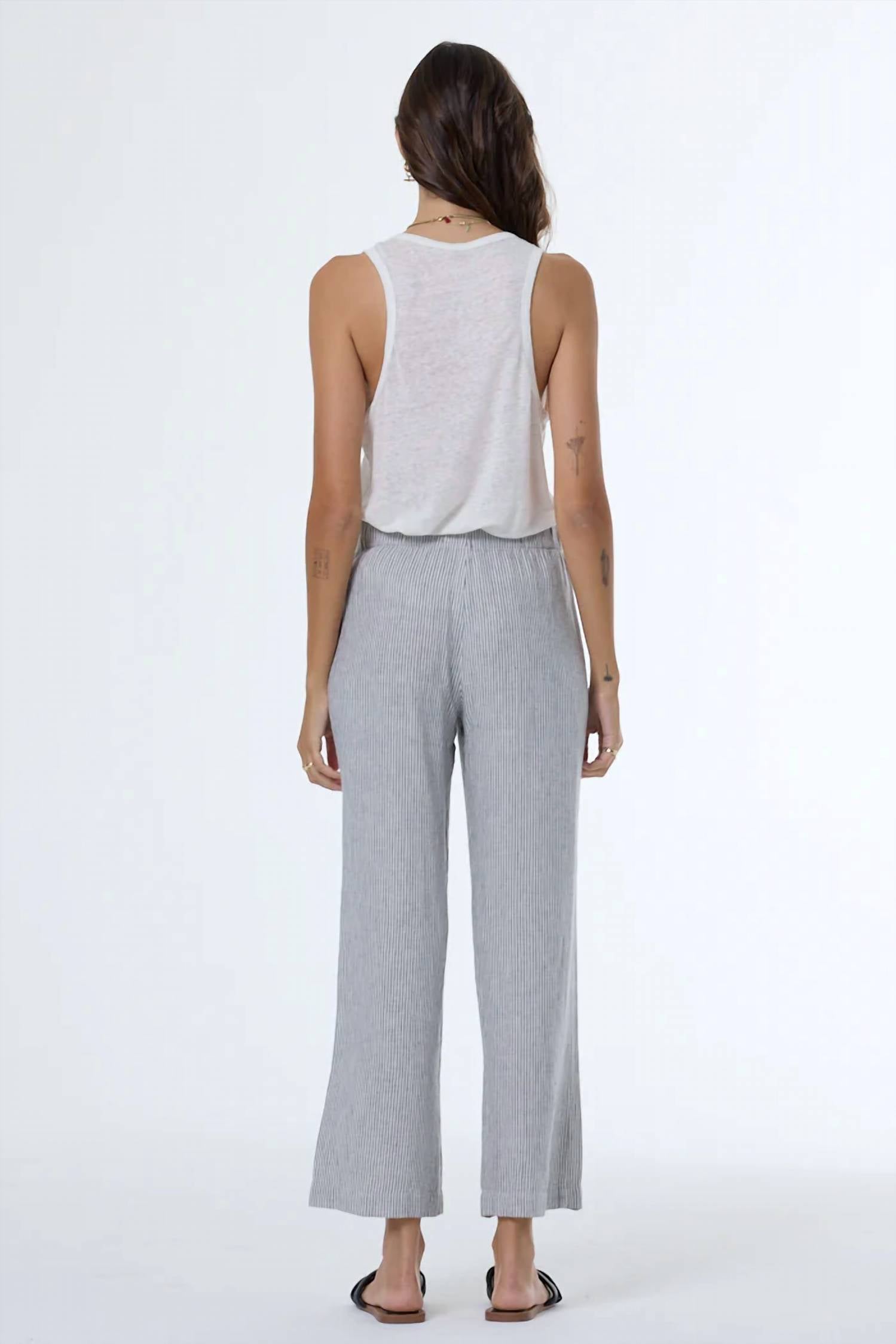 Young Fabulous & Broke - Marlie Rail Road Stripe Crop Pant