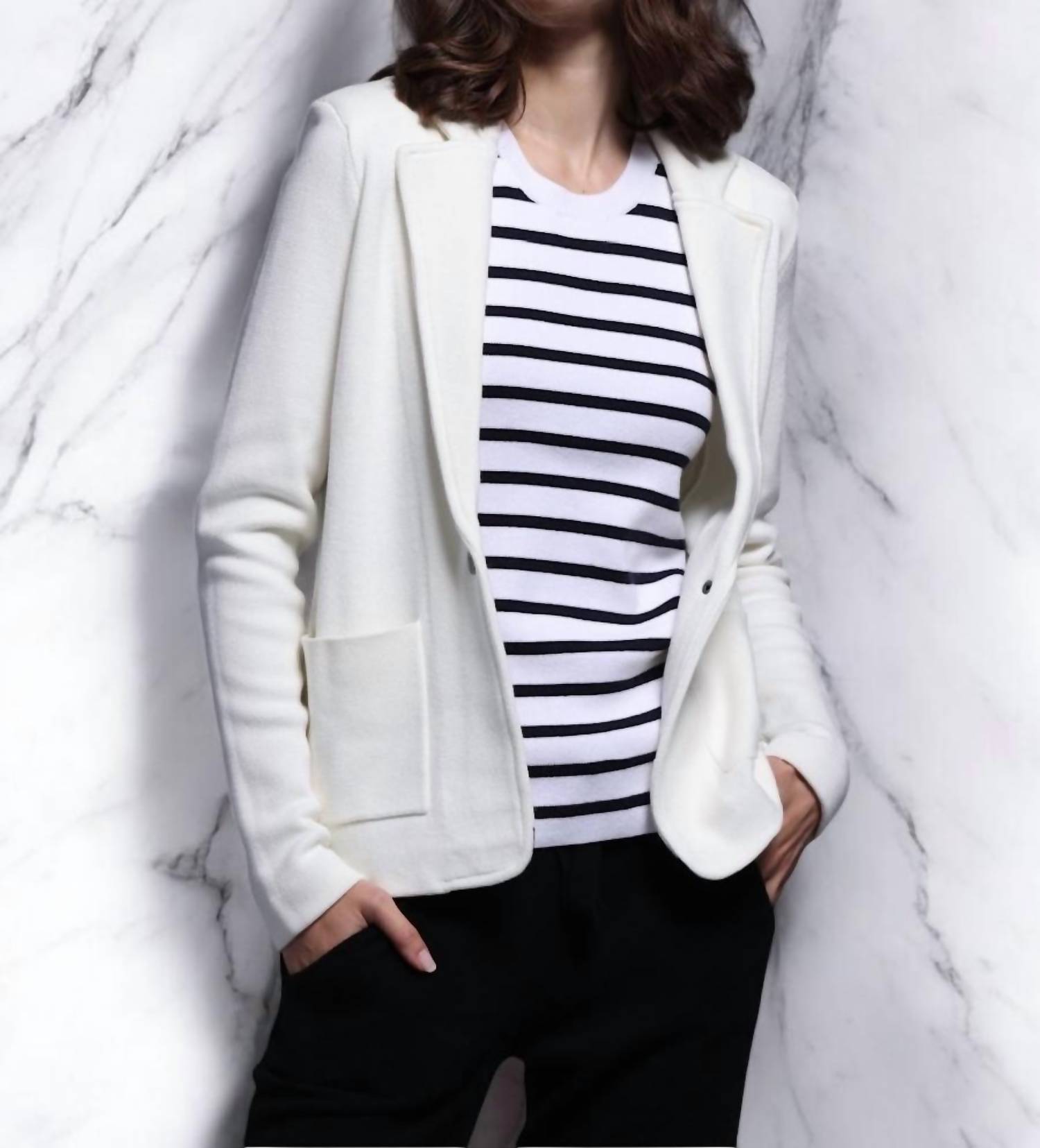 Minnie Rose - Cotton Blend Peacoat