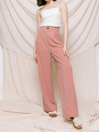 Calista - Solid Wide Leg Dress Pant