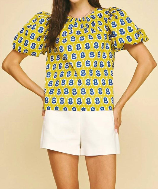 Pinch - Polka Dot Floral Top