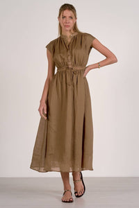 Elan - Elastic Waist Midi Dress