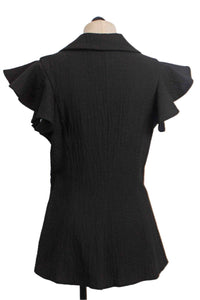 Baci - Women's Embossed Ruffle Vest