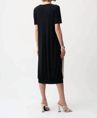 Joseph Ribkoff - Casual Color-block Midi Dress