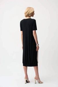 Joseph Ribkoff - Casual Color-block Midi Dress