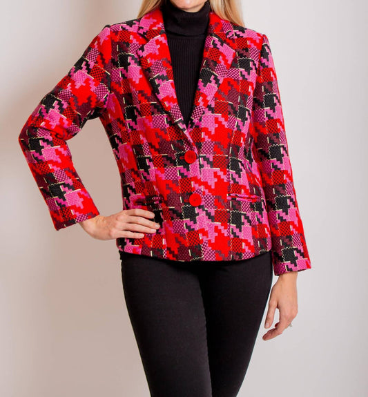 Alison Sheri - PREPPY PINK/ RED BLAZER