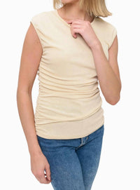 Ariella - Ruched Short Sleeve Top