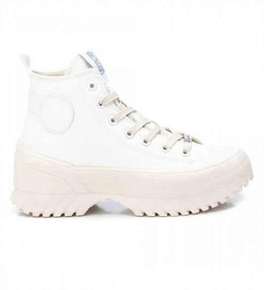 Xti - WOMEN'S CANVAS PLATFORM HIGH-TOP SNEAKERS