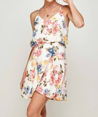 ark & co. Sleeveless Floral Mini Skater Dress in mult color - women's dress