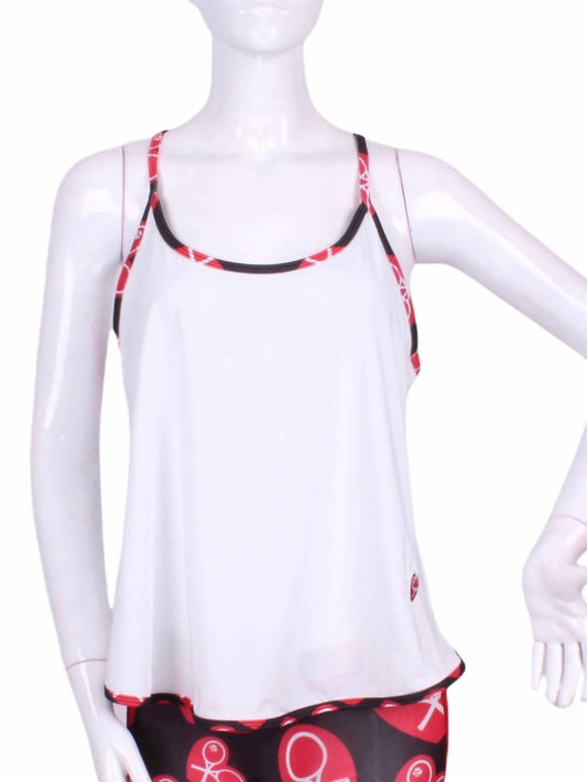Love Love Tennis - Women's Heart Binding Baggy Tennis Tank