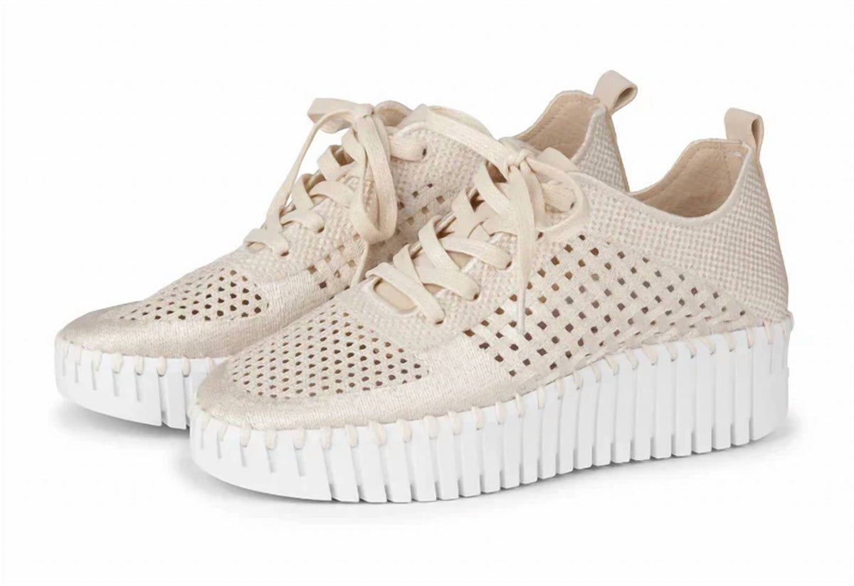 Ilse Jacobsen - Women's Tulip 4271 Platform Perforated Tennis Shoe