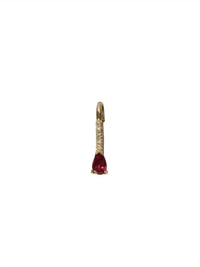 Loren Stewart - Women's Mini Gemstone Diamond Safety Pin Earrings