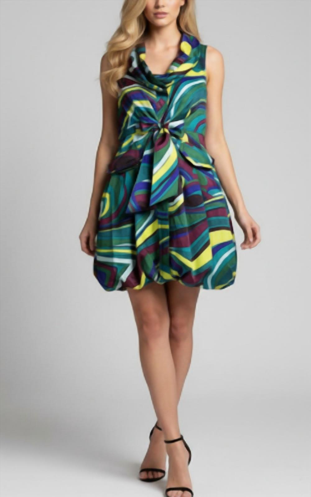 Samuel Dong - Print bubble dress