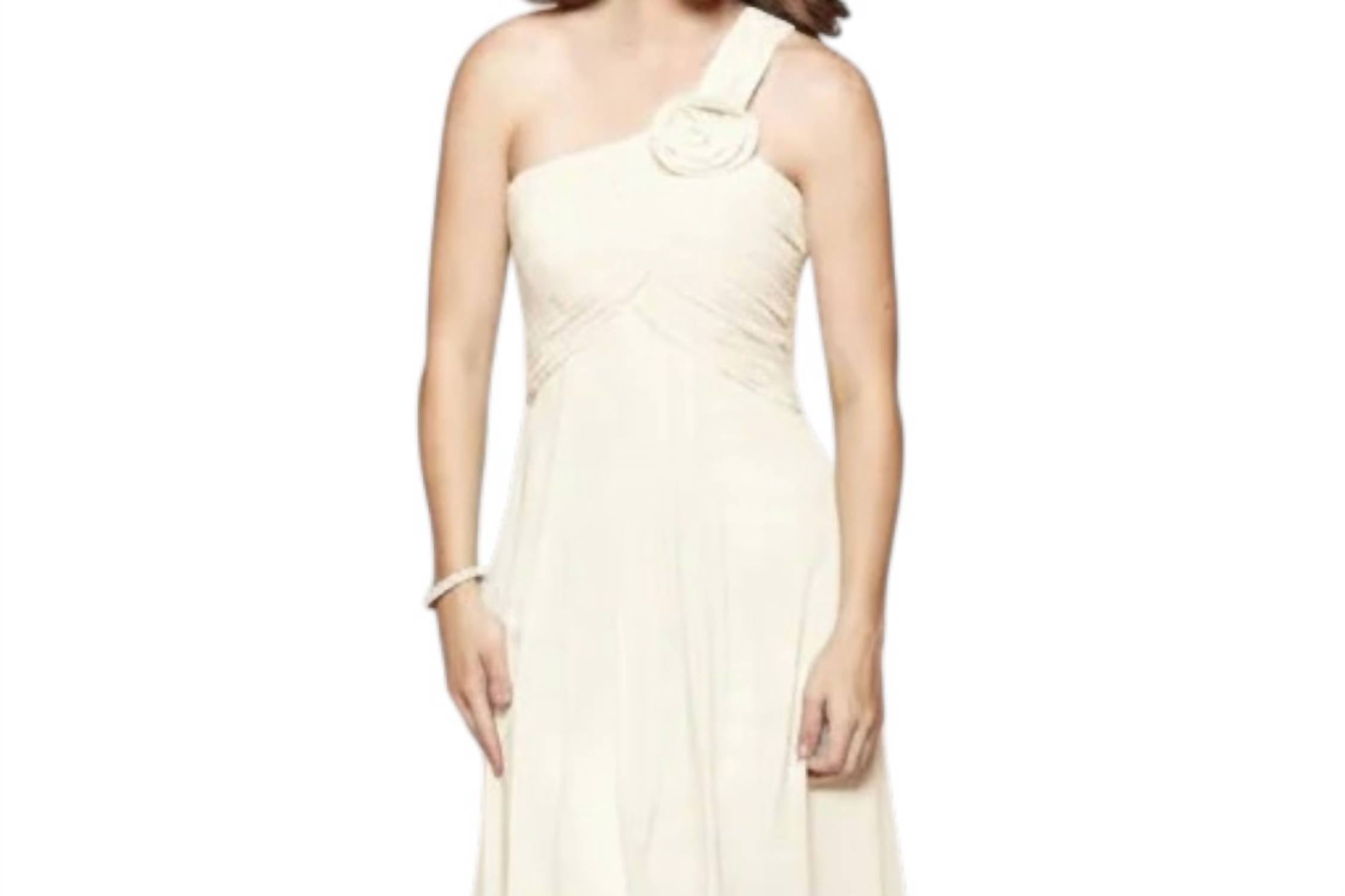 Last Dress - One-Shoulder Blossom Gown
