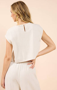 Sadie & Sage - Sugarloaf Sleeveless Linen Top