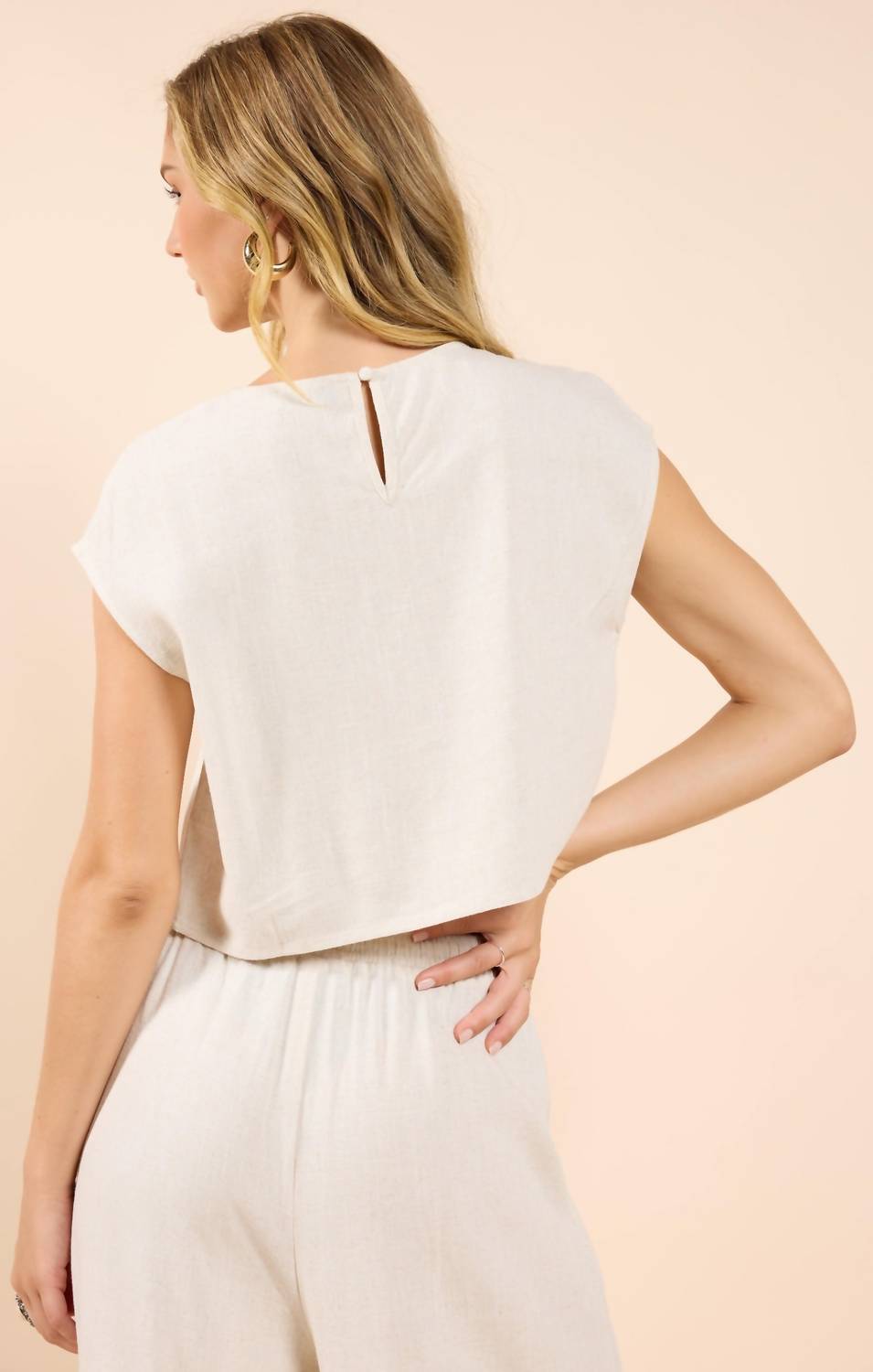 Sadie & Sage - Sugarloaf Sleeveless Linen Top
