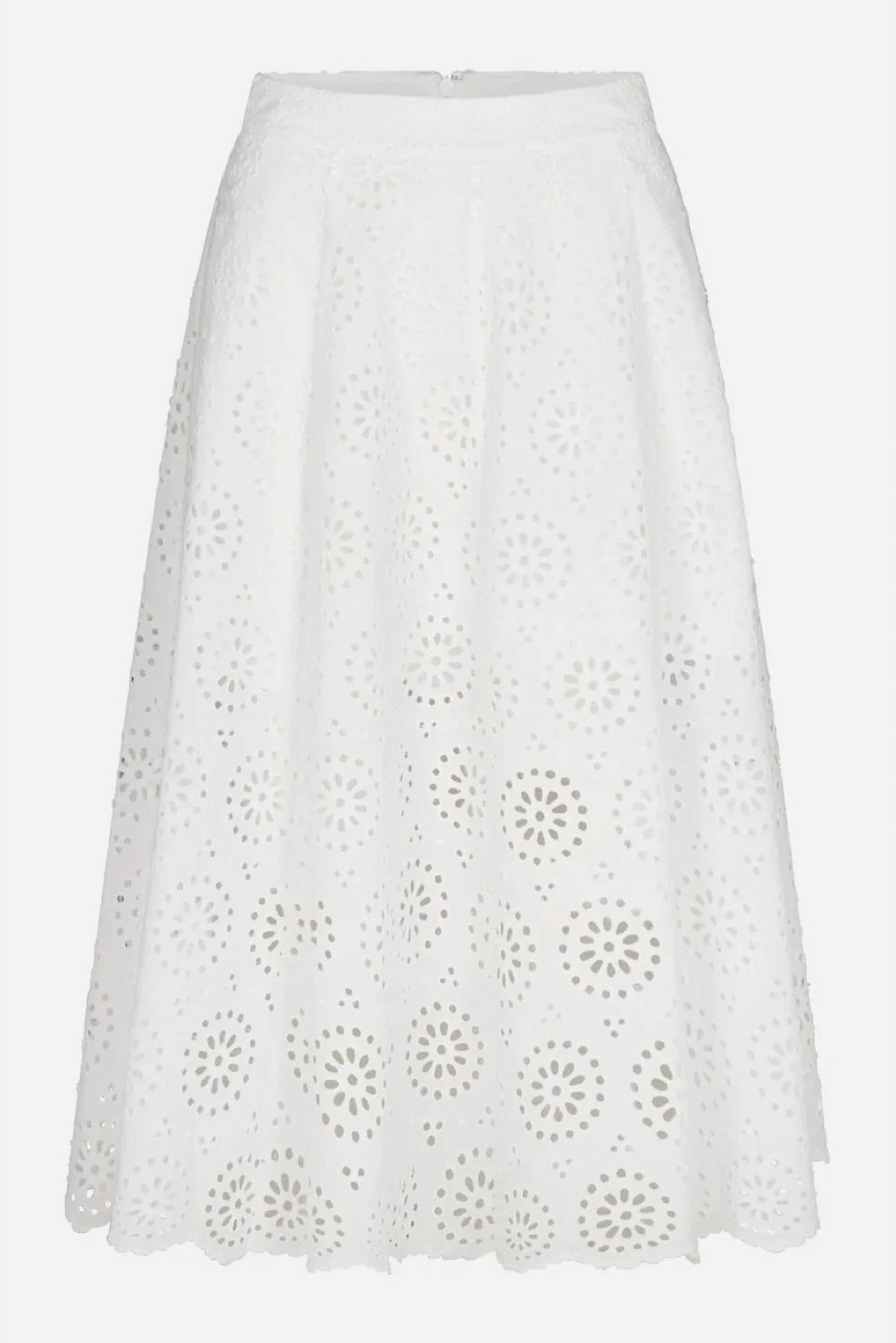 Frame - The Solstice Eyelet Skirt