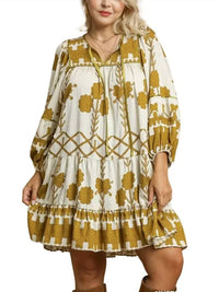 Umgee - Tiered Boho Mini Dress