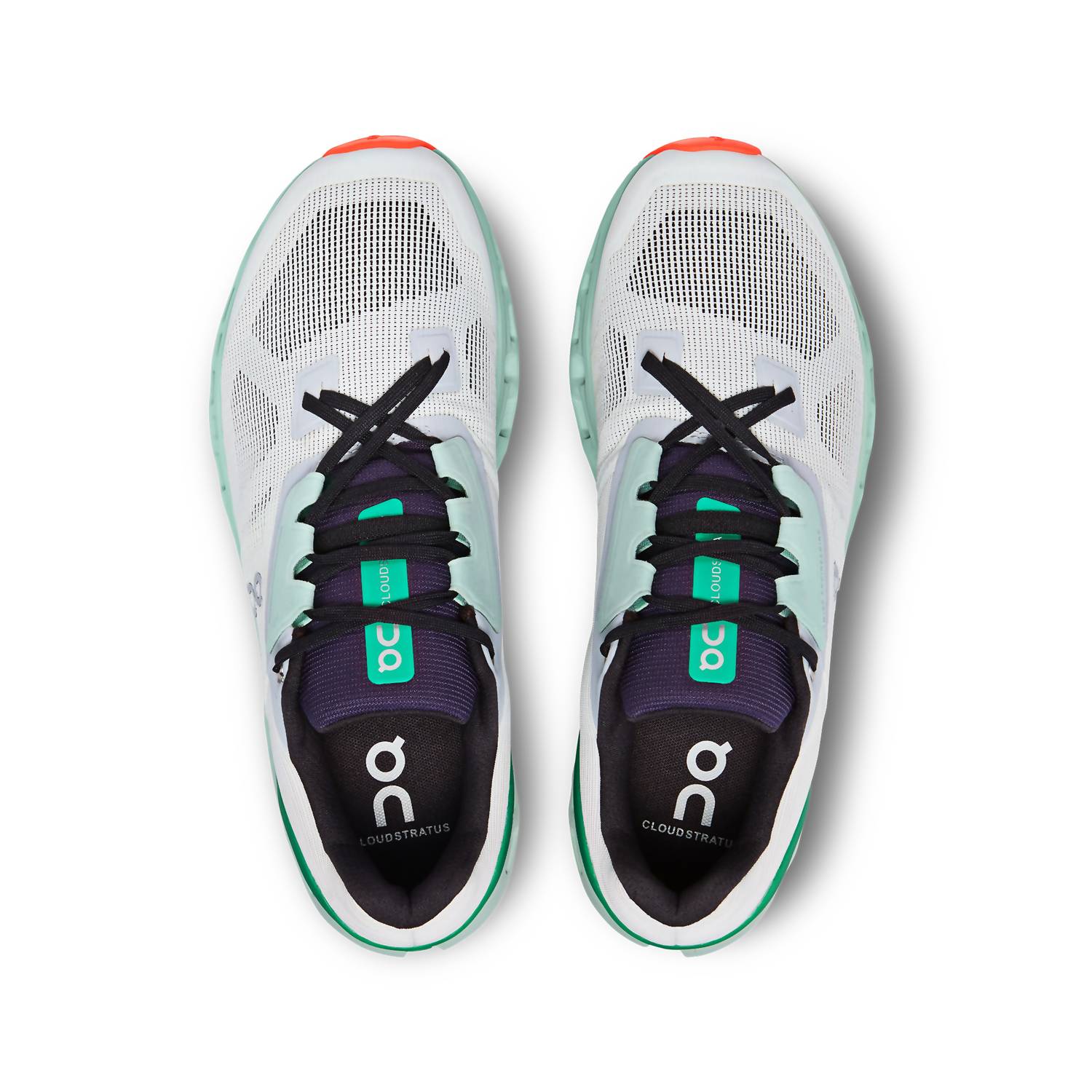 On Men's Cloudstratus Running Shoes in undyed white creek - men's shoe - view 4