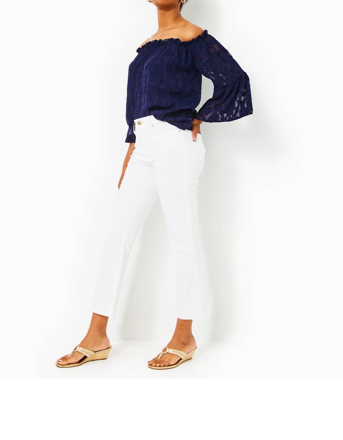 Lilly Pulitzer - Annet High Rise Crop Flare Pants