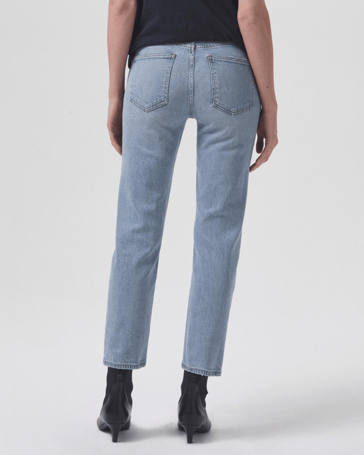 Agolde - Kye Mid Rise Straight Crop Jeans