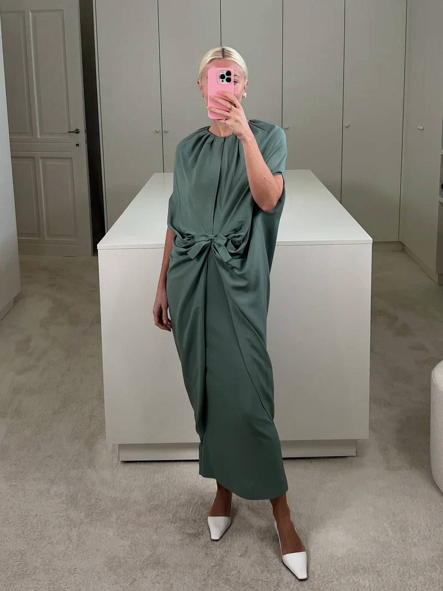 Bernadette - Giselda Satin Crepe Dress