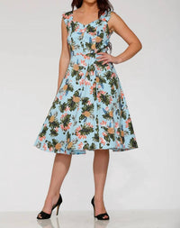 Orchid Bloom - Hawaiian Swing Dress