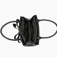 Like Dreams - Women's Poppy Bowtie Top Handle Satchel Bag