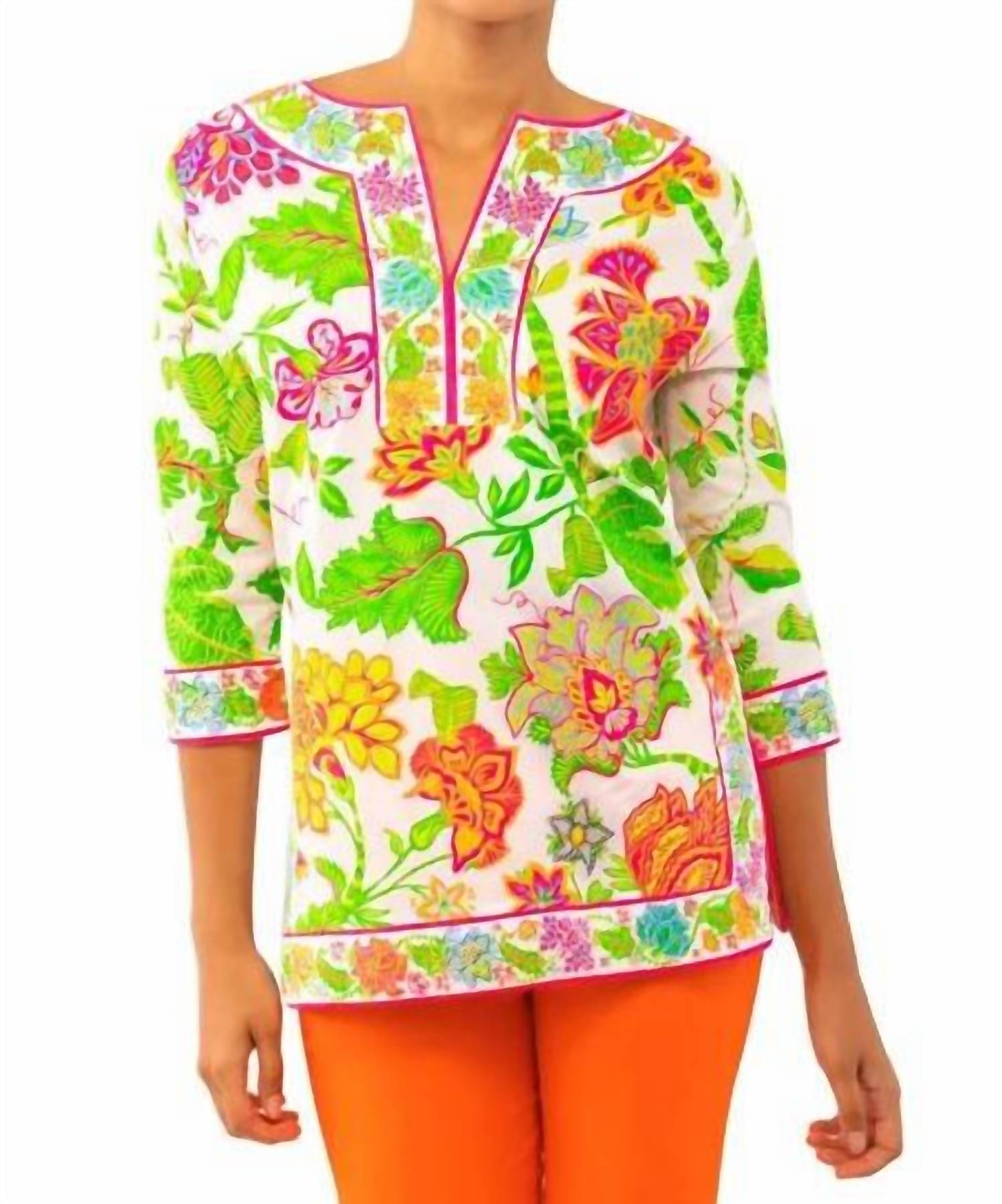 Gretchen Scott - Glorious Split Neck Tunic