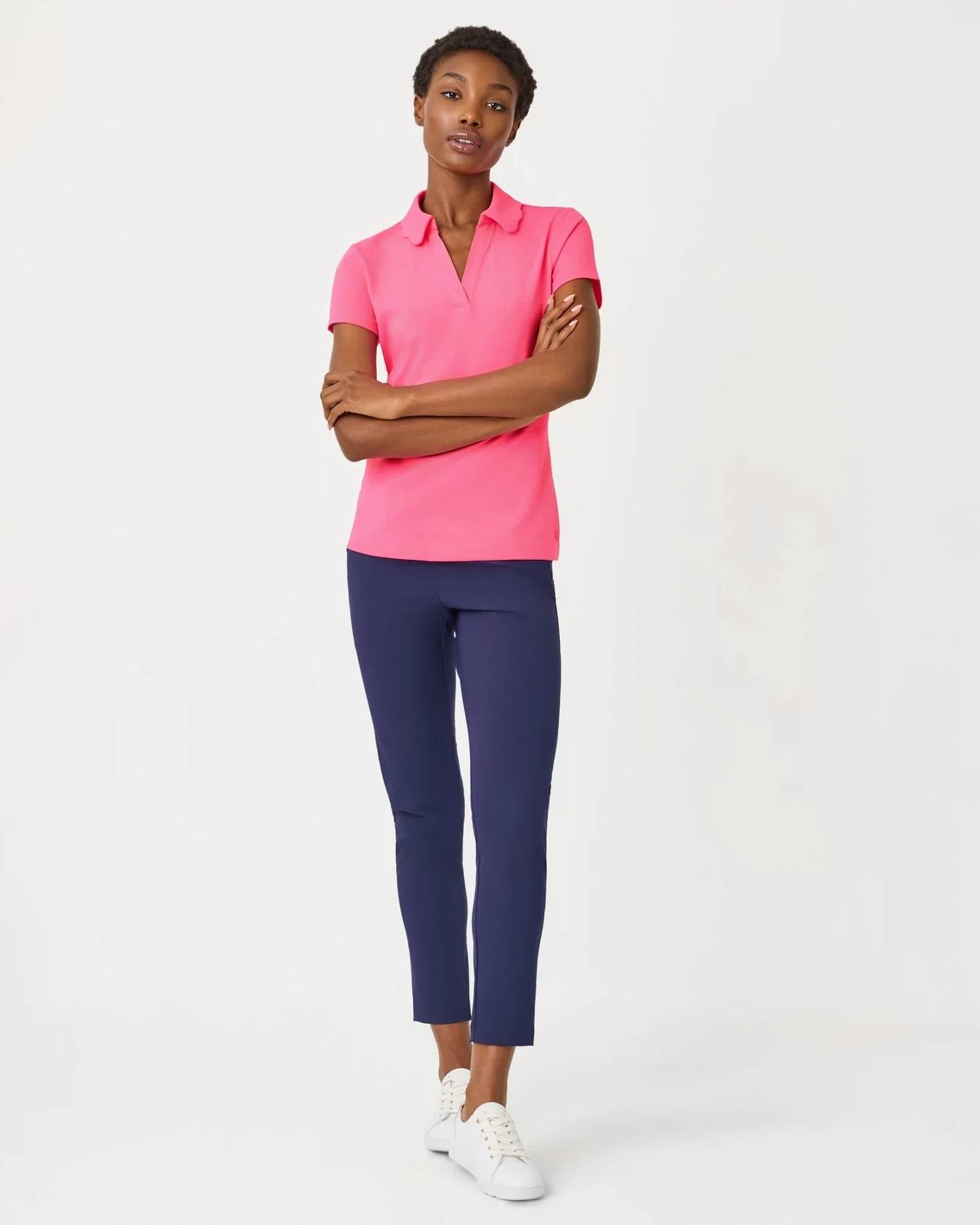 Lilly Pulitzer - Luxletic Frida Scallop Polo Top